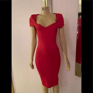Beautiful Red Bebe Holiday Dress